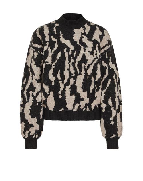WE Fashion Pullover  beige / sort
