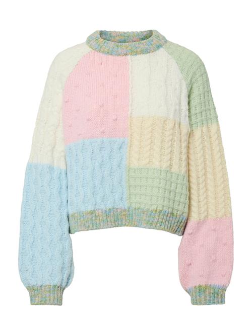 PIECES Pullover 'PCREMIX'  creme / lyseblå / mint / lyserød