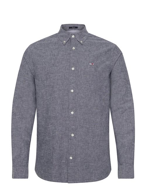 Tjm Reg Linen Blend Ls Shirt Ext Tommy Jeans Navy