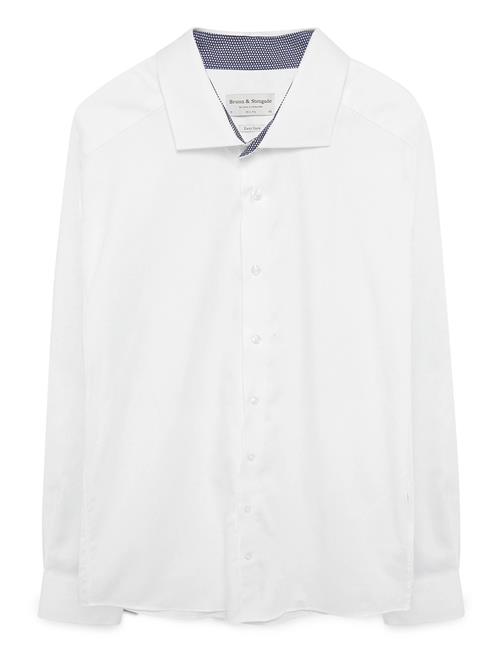 Bs Hader Slim Fit Shirt Bruun & Stengade White