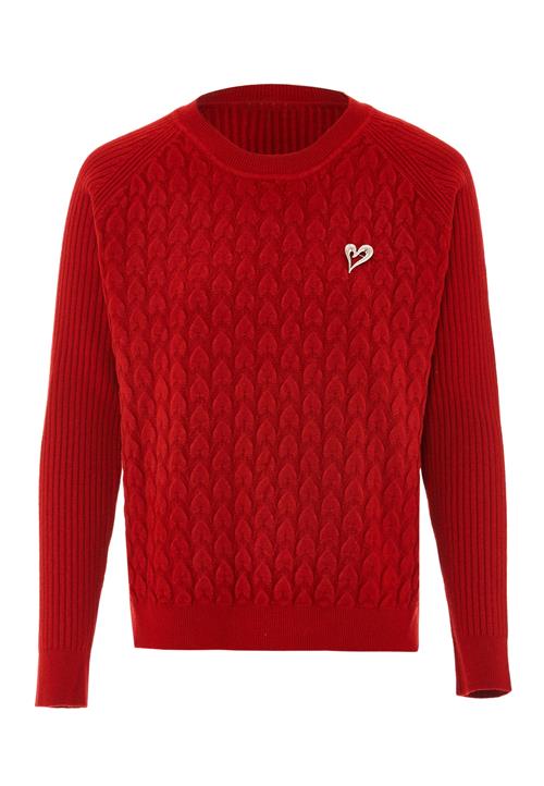 IMMY Pullover  mørkerød / sølv