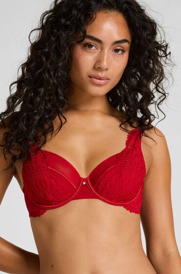 Hunkemöller Whitney ikke-formstøbt bøjle-bh Rød