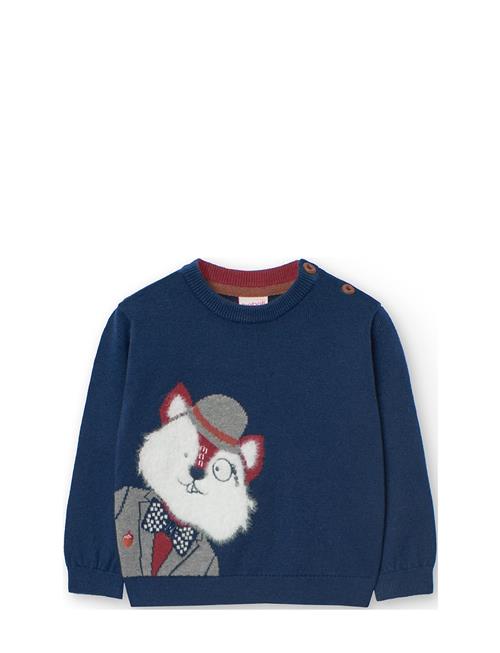 Se Knitwear Pullover For Baby Boy -Bci Boboli Blue ved Booztlet