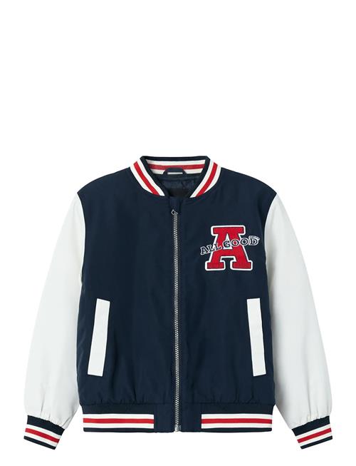 Nknmain Bomber Jacket Pb Name It Navy