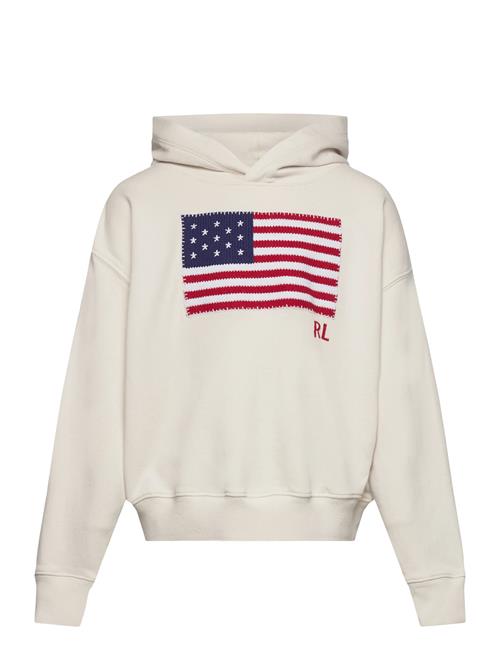 Flag-Appliqué French Terry Hoodie Ralph Lauren Kids