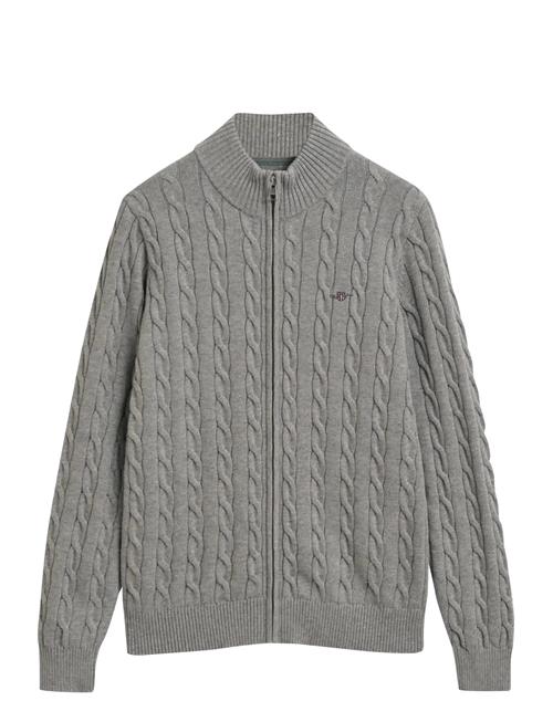 Cotton Cable Full Zip Cardigan GANT Patterned