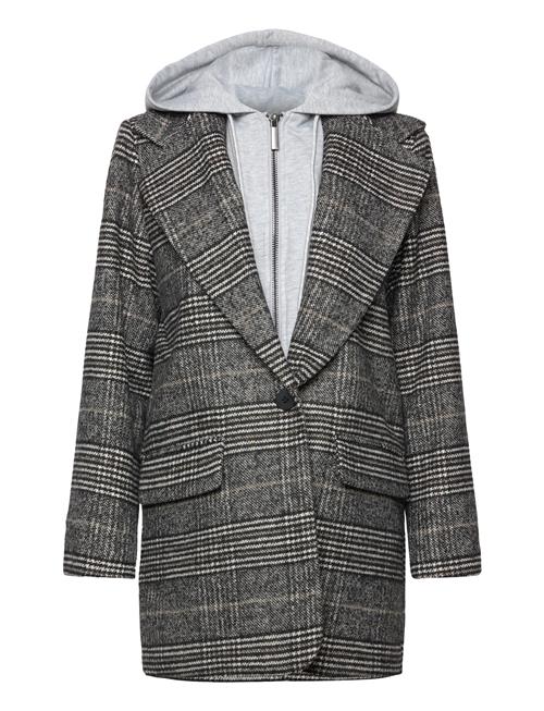 Cmhoodie-Jacket Is A Jacket In A Premium Wool Blend With A Logo Printed Lining, Copenhagen Muse Grey