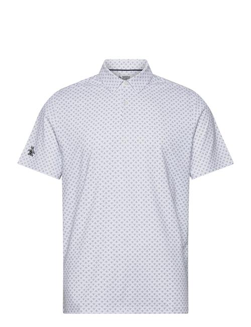 Retro Geo Print Original Penguin Golf Grey