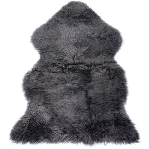 Se BOZZ Long-haired Lambskin Grey One Size    barnevogn  unisex ved Babyshop