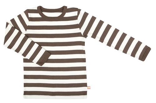 Katvig Langærmet Stribet Bluse Kat.stripe  Kat.Stripe-116 cm  Brun  74 cm  unisex
