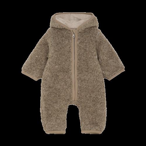 Huttelihut Uldbamsedragt Med Foring Camel Melange  Camel Melange 62 cm Wool Brun  62 cm  unisex
