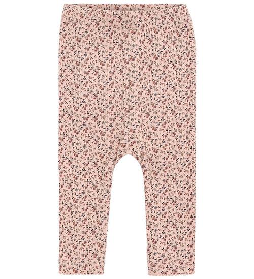 Hust and Claire Leggings - HCLaerke - Rugby Tan m. Blomster