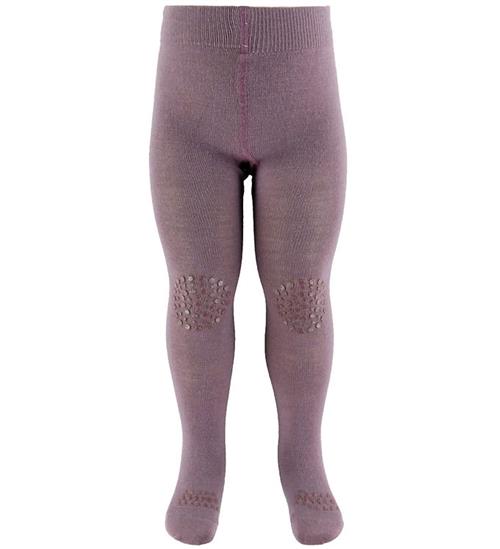 GoBabyGo Kravlestrømpebukser - Noos - Uld - Dark Purple Dove