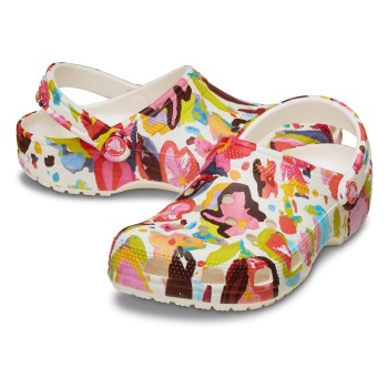 Crocs Classic Painted Floral Clog Flerfarvet-2 US M4/W6 (EU 36-37)