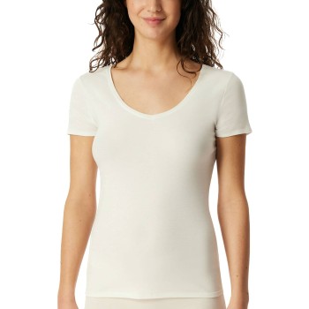 Schiesser Fine Rib T-shirt Champagne bomuld XX-Large Dame