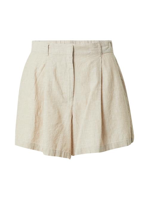 Gina Tricot Bukser med lægfolder 'Sonja'  beige