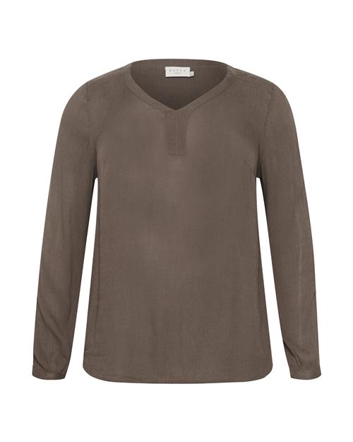 KAFFE CURVE Bluse 'Ami'  brun