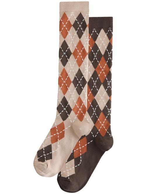 Next Knæstrømper  beige / choko / orange / hvid