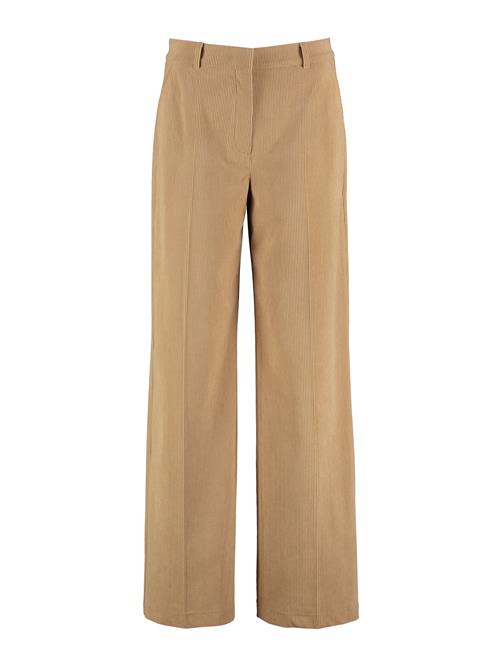 TAIFUN Bukser med fals  camel / mørkebeige