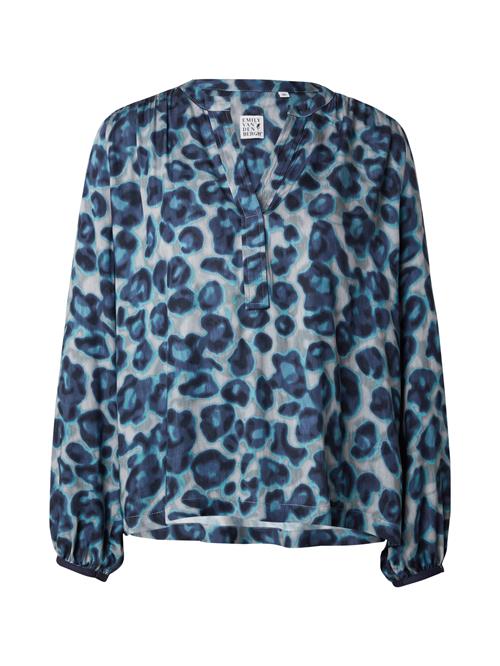 Emily Van Den Bergh Bluse  marin / navy / aqua / sølvgrå