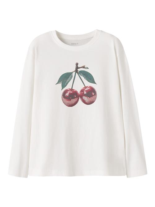 NAME IT Bluse Votea Cloud Dancer Cherry Disco