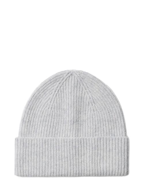 Slhmason Merino Wool Beanie Selected Grey