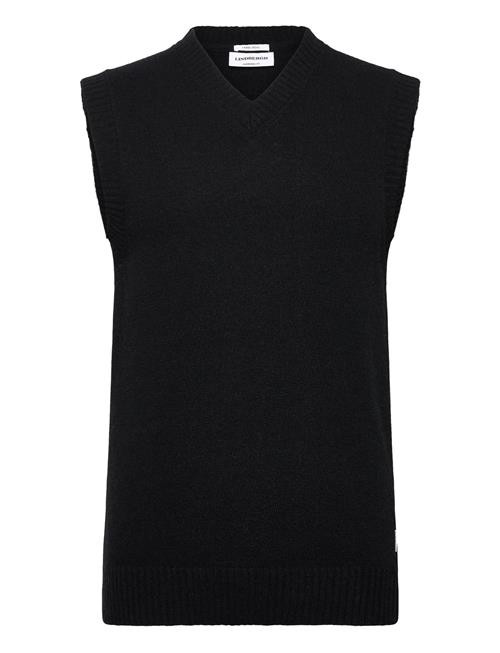 Lambswool V-Neck Slipover Lindbergh Black