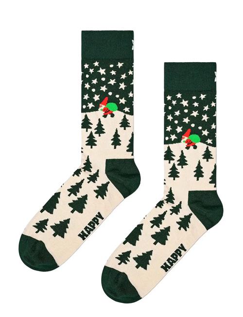 Santa On The Way Sock Happy Socks Green