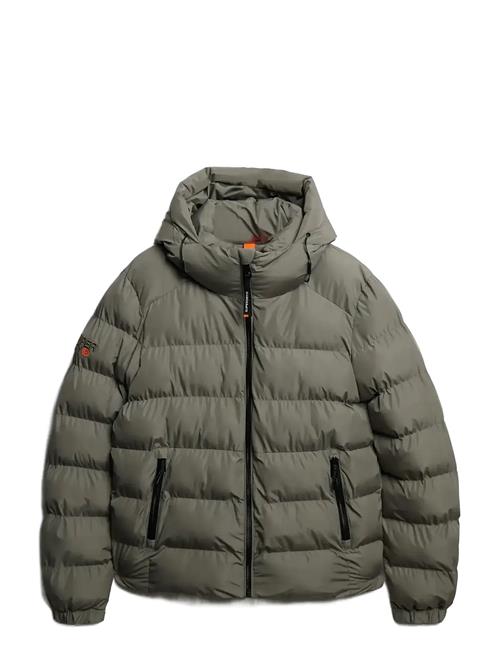 Hooded Sports Puffer Jacket Superdry Grey