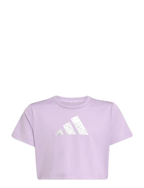 Jg Tr-Es Gl Tee Adidas Sportswear Purple