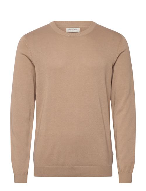 Cfosvald Fine Knitted Crew Neck Kni Casual Friday Beige