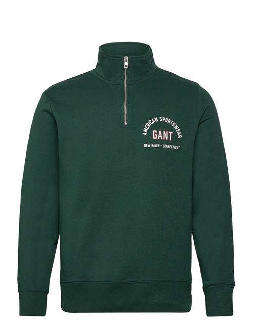 Printed Graphic Half Zip GANT Green