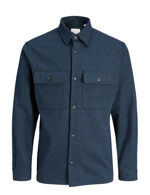 Jack & Jones Jprrayle Melange Solid L/S Overshirt Sn Jack & J S Navy