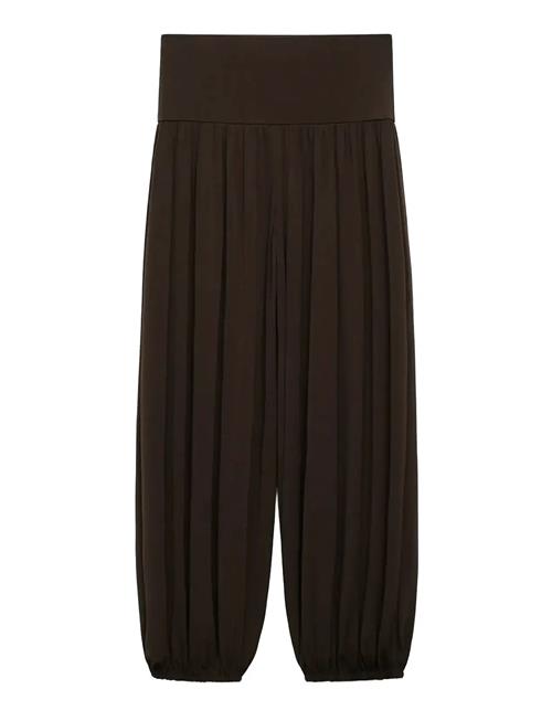 Balloon Trousers With Elastic Waist Mango Brown