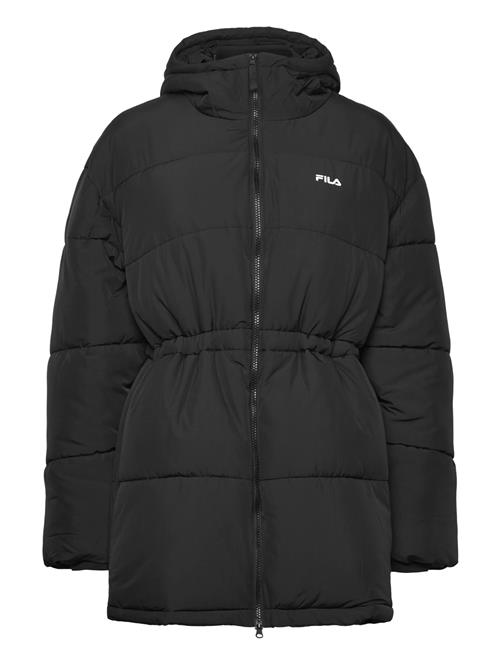 Alba Relaxed Mid Hooded Puffer Jacket FILA Black