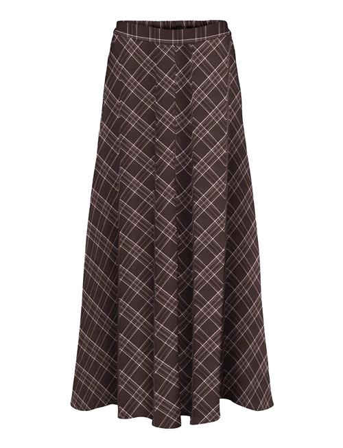 Onlwren Check Long Skirt Wvn ONLY Black