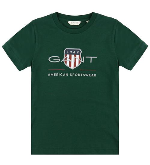 GANT T-shirt - Tartan Green