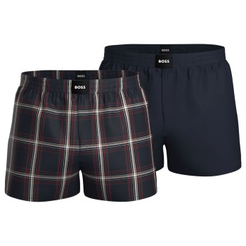 BOSS 2P Cotton Pyjama Shorts Flerfarvet bomuld X-Large Herre
