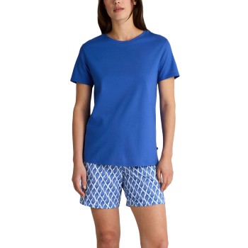 Calida Shell Nights Short pyjamas Blå bomuld Large Dame