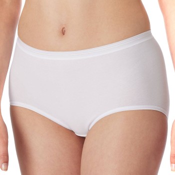 Schiesser Trusser Luxury Brief Hvid bomuld 3XL Dame