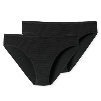 Schiesser Trusser 2P Modal Essentials Tai Briefs Sort 4XL Dame