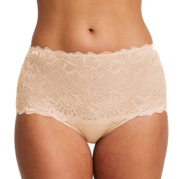 Swegmark Trusser Lace Maxi Briefs Beige polyamid 2XL Dame