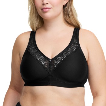 Swegmark BH Stars Cotton Soft Bra Moulded Cups Sort D 80 Dame