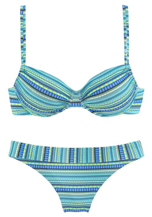 LASCANA Bikini  turkis / koboltblåt / royalblå / himmelblå / gul