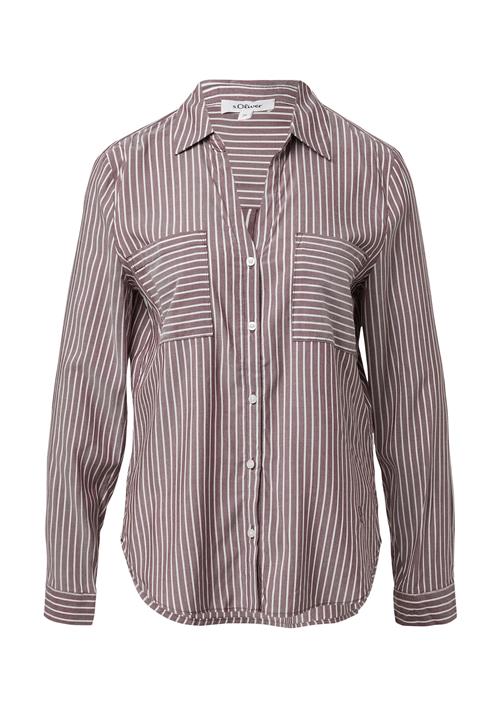 s.Oliver Bluse  bordeaux / hvid