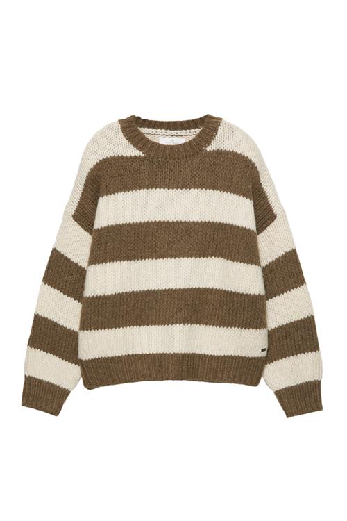 Pull&Bear Pullover 'PACIFIC'  creme / brun