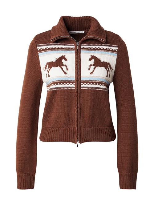 Abercrombie & Fitch Cardigan  lyseblå / brun / hvid