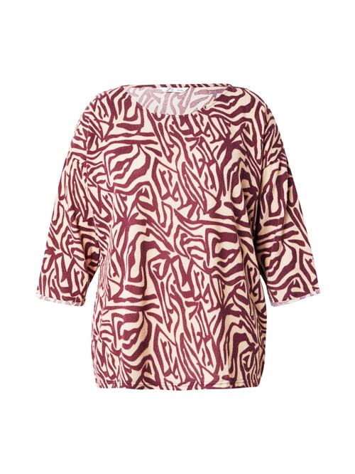 Z-One Shirts 'Mi44ra'  creme / burgunder