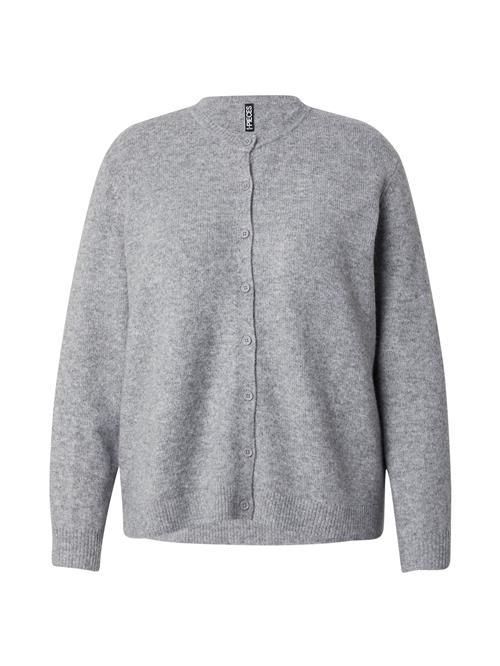 PIECES Curve Cardigan 'PCMALOU'  grå-meleret