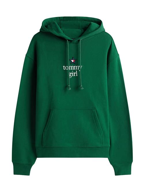 Tommy Jeans Sweatshirt  mørkegrøn / hvid